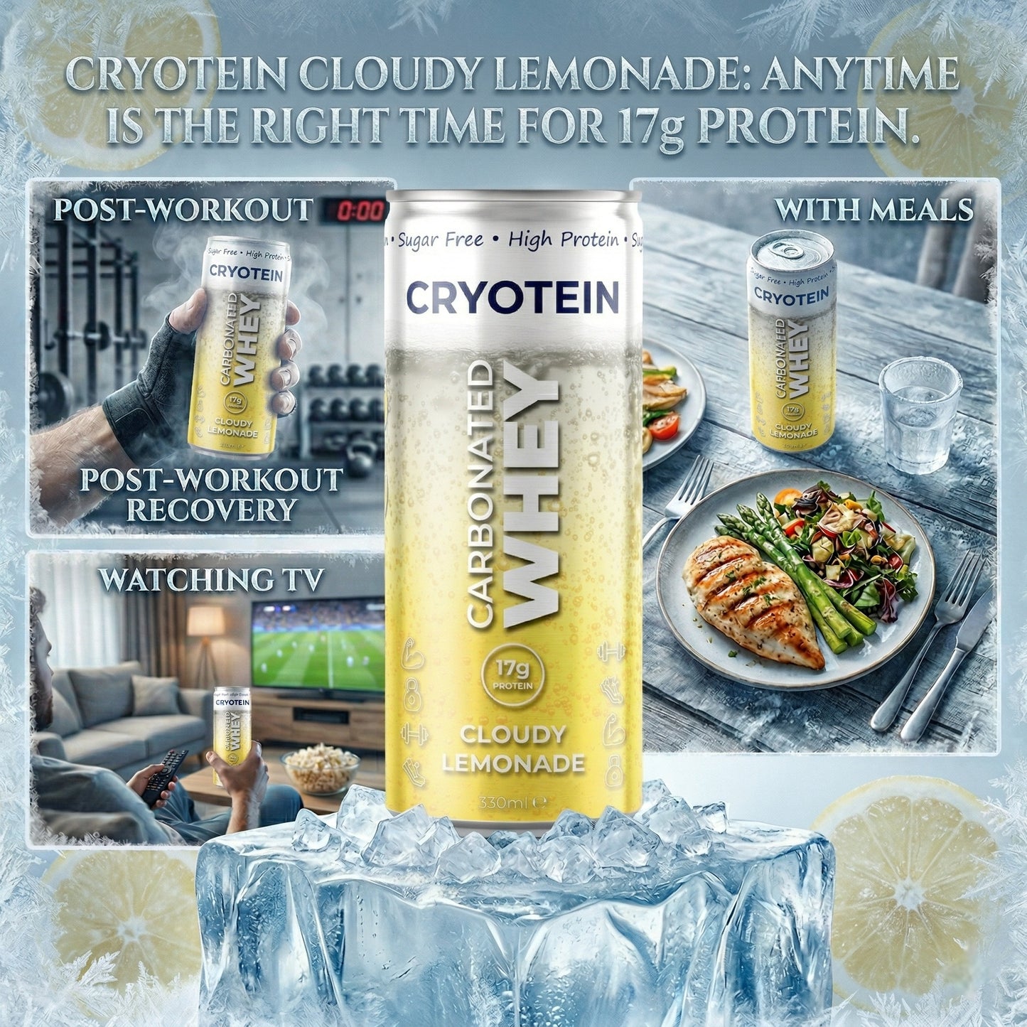 CLOUDY LEMONADE | SPARKLING CLEAR WHEY DRINK