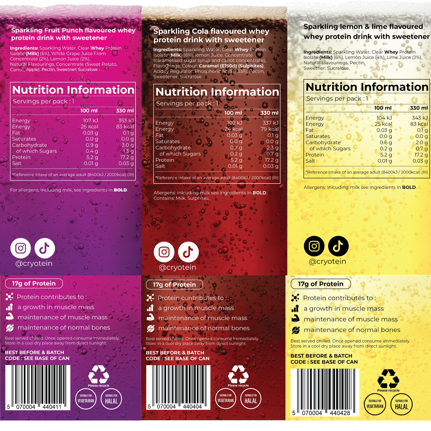 VARIETY BUNDLE  | SPARKLING CLEAR WHEY DRINK