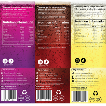 VARIETY BUNDLE  | SPARKLING CLEAR WHEY DRINK